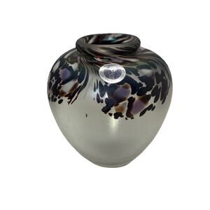 Midsummer Glass Makers - Vase - England 5.5” Tall X 5” Wide
